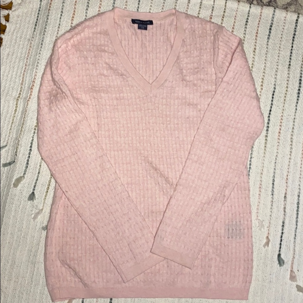 New Tommy Hilfiger V-neck Sweater Size L